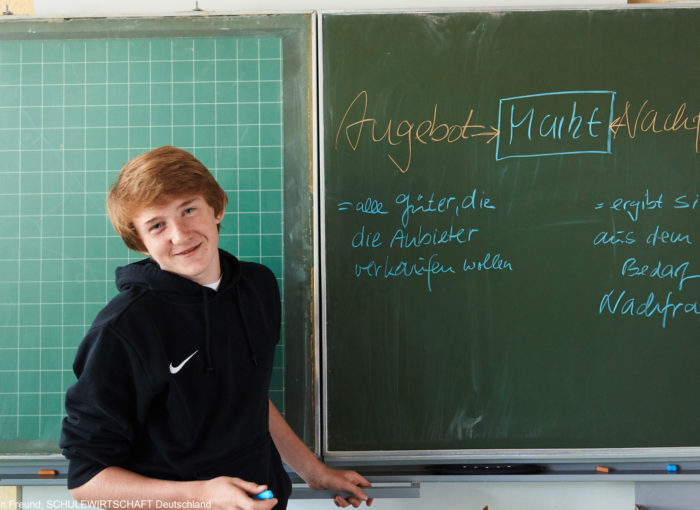 Schüler an der Tafel