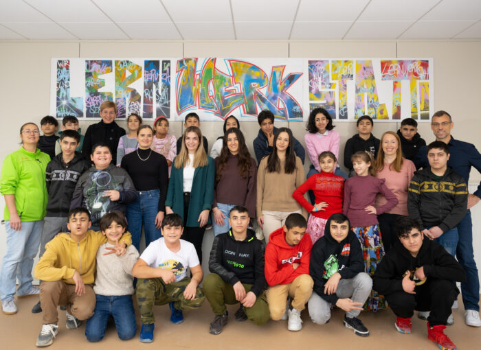 SCHULEWIRTSCHAFT Preisträger Vector Informatik - Gruppenbild von Teilnehmern der Lernwerkstatt!